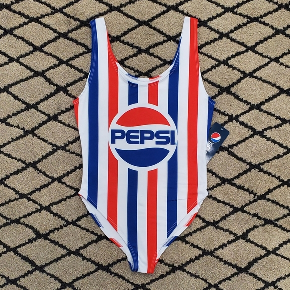 Pepsi Logo One Piece Swimsuit - Picture 2 of 3